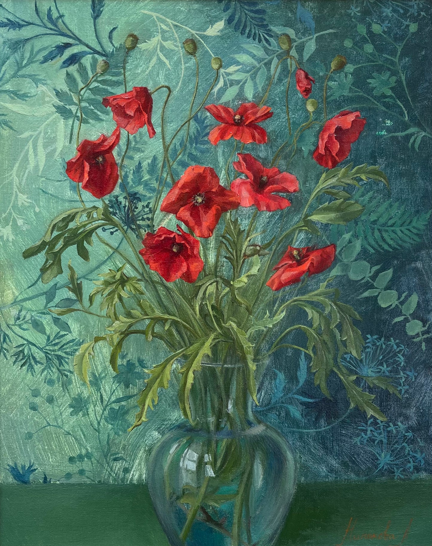 Bouquet of Red Poppies