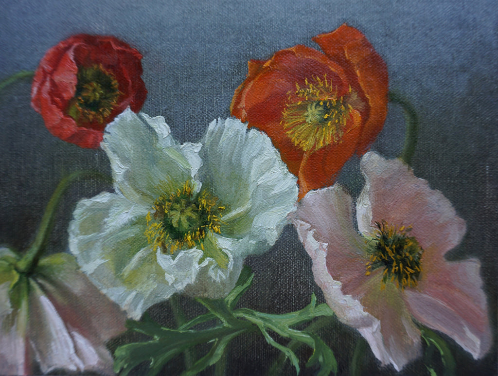 Bouquet of Colourful Poppies
