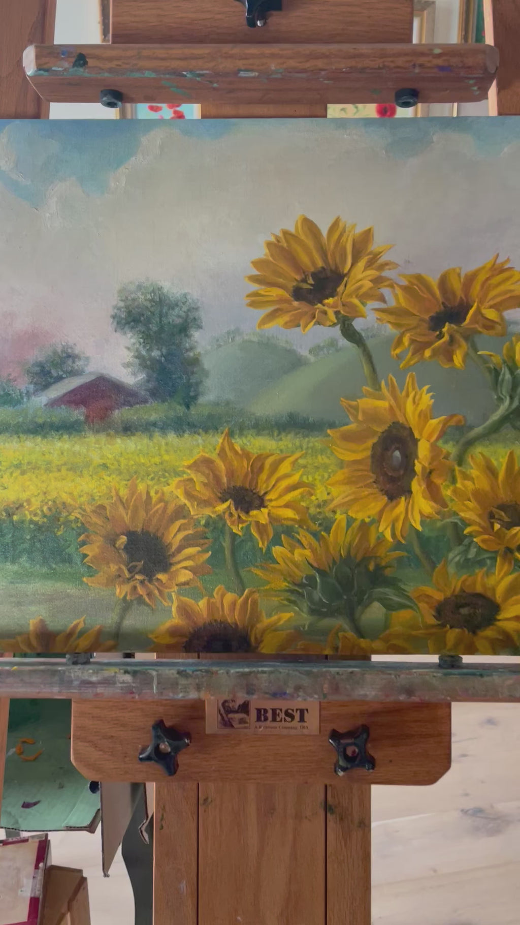 Italian Sunset. Sunflowers