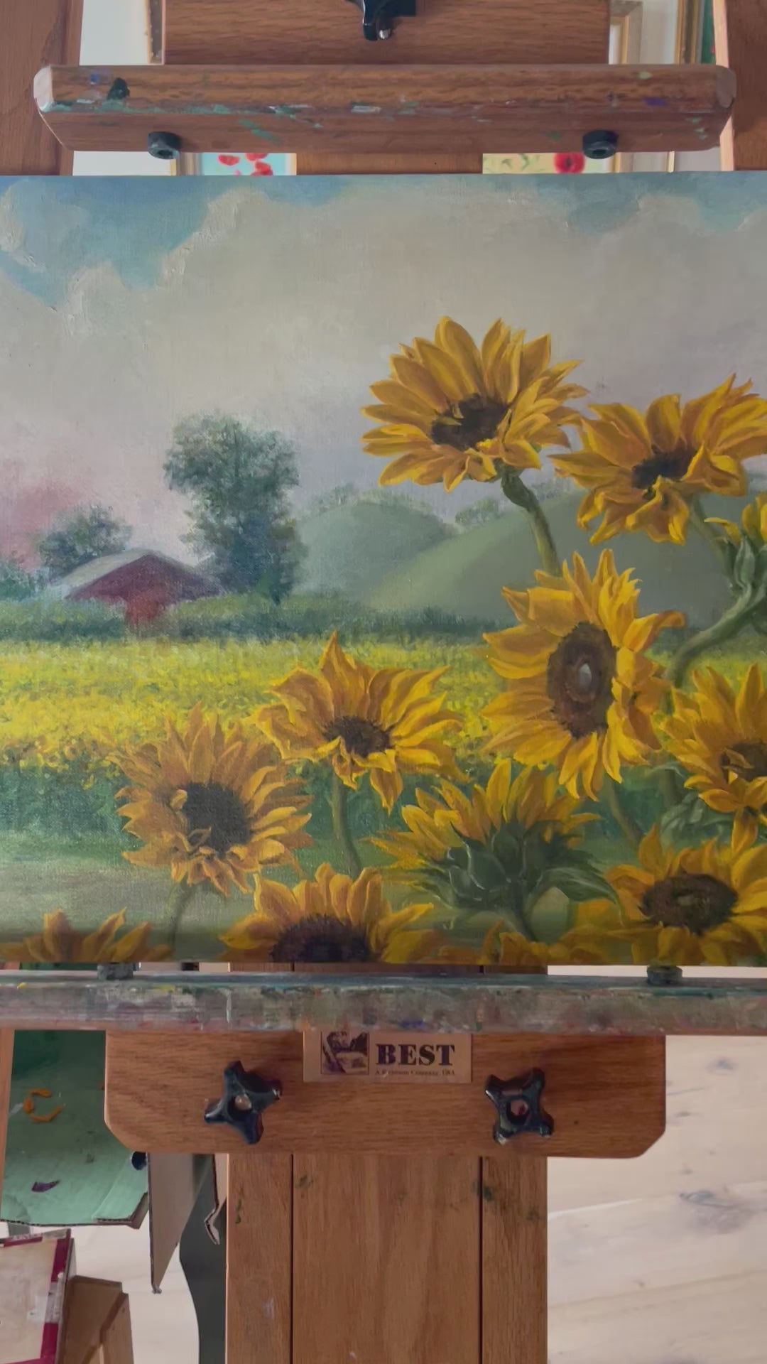 Italian Sunset. Sunflowers
